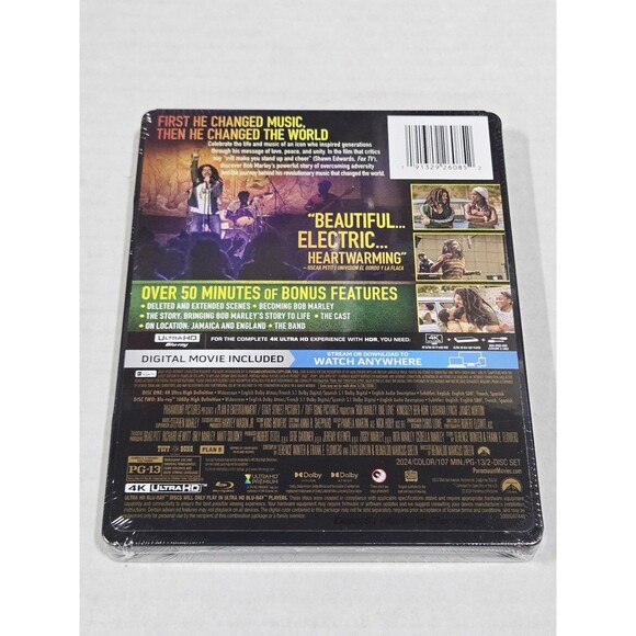 Bob Marley One Love 4K Ultra HD Blu-ray Steelbook Limited Edition New Sealed - Picture 4 of 8